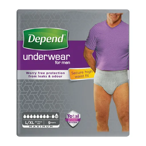 Depend Maximum pro muže L/XL natahovací kalhotky 9 ks