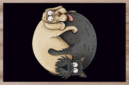 Prostírání Jin Jang – psi