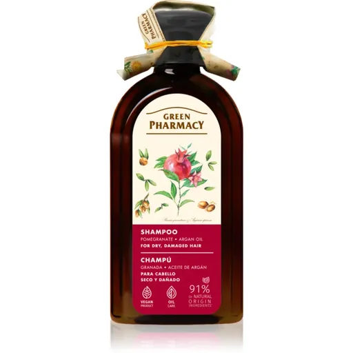 Green Pharmacy Argan Oil & Pomegranate Shampoo šampon pro suché a poškozené vlasy s arganovým olejem 350 ml