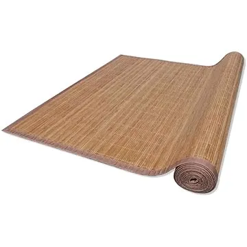 Obdélníková hnědá bambusová rohož \ koberec 150 × 200 cm