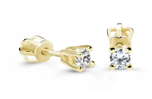 Cutie Diamonds Náušnice ze žlutého zlata s diamanty DZ61062-30-00-X-1