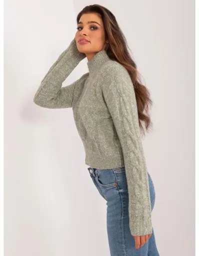 Fuchsiový klasický svetr s příměsí viskózy