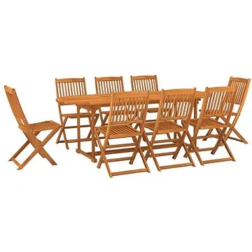 9dílný zahradní jídelní set masivní akáciové dřevo, 3086976 (3086976)