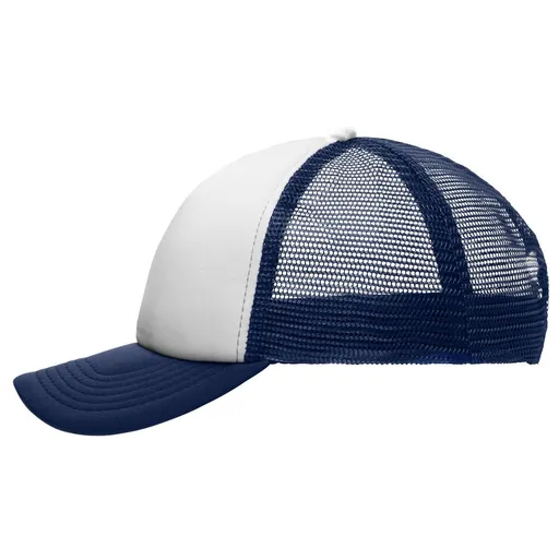 Myrtle Beach (Daiber) Dětská 5 panelová kšiltovka MB071 - Bílá / tmavě modrá | uni dětská