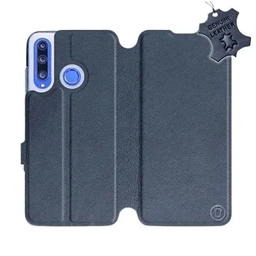 Flip pouzdro na mobil Honor 20 Lite - Modré - kožené -   Blue Leather (5903226899692)