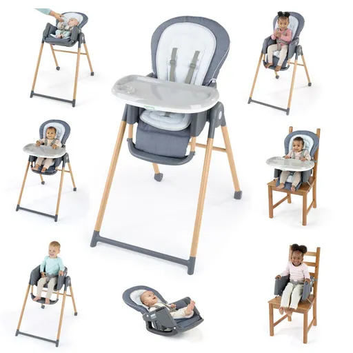 INGENUITY Židle jídelní Deluxe 7v1 Proper Positioner™ Chambray 0m+ do 23 kg