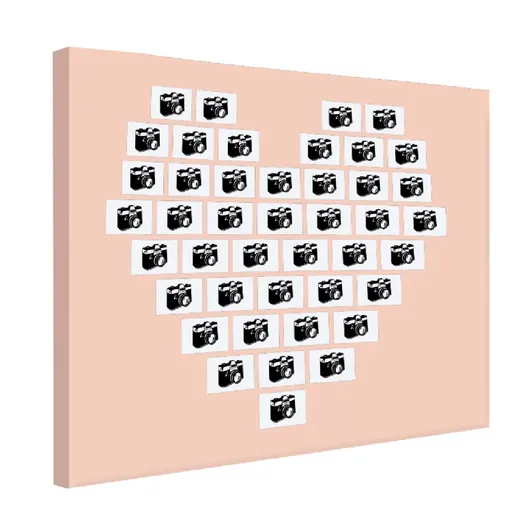 IMPAR Foto plátno srdce z fotek 120x80 cm