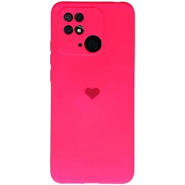 Vennus Valentýnské pouzdro Heart pro Xiaomi Redmi 10C - fuchsiové (TT4392)