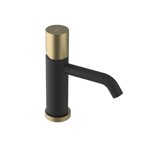 SAPHO ULTRATAP stojánková umyvadlová baterie, černá mat/zlato mat UT002TBG
