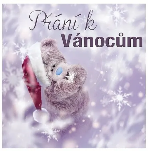 3D vánoční přání Me To You s vločkou