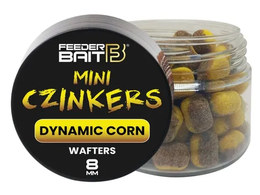FeederBait Mini Czinkers Wafters 6x8mm 25ml - Dynamic Corn,FeederBait Mini Czinkers Wafters 6x8mm 25ml - Dynamic Corn