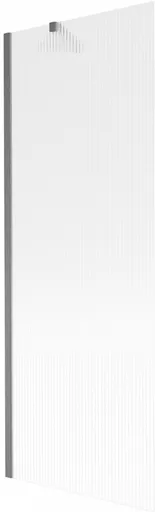 MEXEN/S Next vanová zástěna FIX 70 x 150, proužky, grafit kartáčovaná 895-070-000-00-09-66