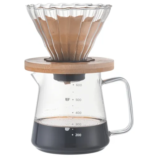 4Home Sada na překapávanou kávu Dripper, 600 ml