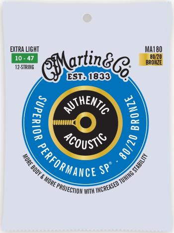 Martin Authentic SP 80/20 Bronze 12-String Extra Light