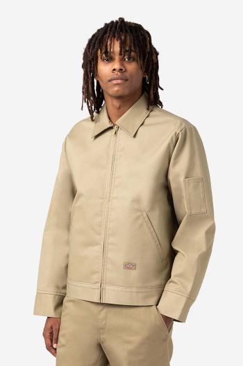 Bunda Dickies Lined Eisenhower Jacket DK0A4XK4KHK pánská, béžová barva, přechodná, DK0A4XK4KHK-beige