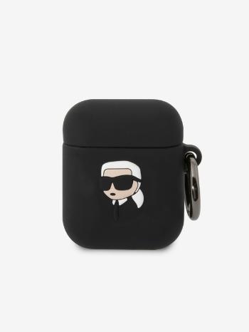 Karl Lagerfeld AirPods 1/2 Black Pouzdro Černá