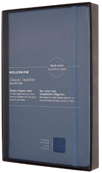 Moleskine Zápisník černý L kožený, linkovaný, měkký