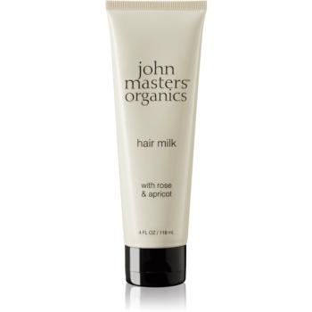 John Masters Organics Rose & Apricot Hair Milk bezoplachové mléko na suché konečky vlasů 118 ml