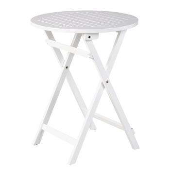 LODGE összecsukható bisztró asztal Ø 58 cm, fehér
