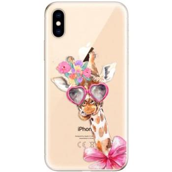 iSaprio Lady Giraffe pro iPhone XS (ladgir-TPU2_iXS)