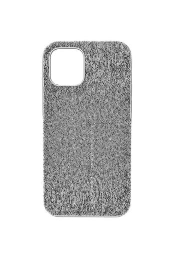 Obal na telefon iPhone 12/12 Pro High od značky Swarovski šedá barva