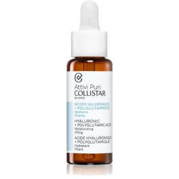 Collistar Attivi Puri Hyaluronic + Polyglutamic Acid Serum liftingové pleťové sérum s kyselinou hyaluronovou 30 ml