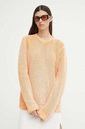 Bavlněný svetr Résumé AtlasRS Knit Pullover Unisex oranžová barva, 20371116