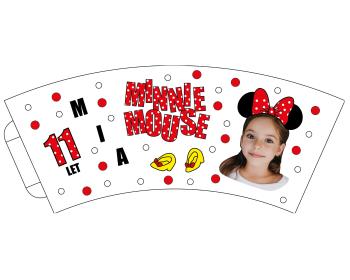 Personal Personalizované papierové poháre 6 ks - Minnie Mouse