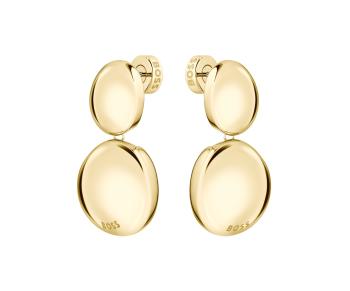 Hugo Boss Fashion visací náušnice z pozlacené oceli Nugget 1580714