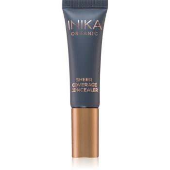 INIKA Organic Sheer Coverage krémový krycí korektor proti kruhům pod očima odstín Porcelain 10 ml