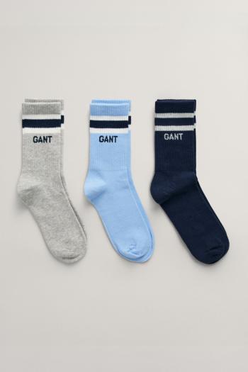 PONOŽKY GANT SPORT SOCKS 3-PACK LIGHT GREY MELANGE