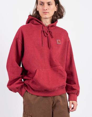 Carhartt WIP Hooded Vista Sweat Scarlet garment dyed S