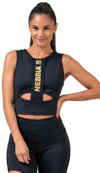 Nebbia Honey Bunny Crop Top Black XS Fitness tričko