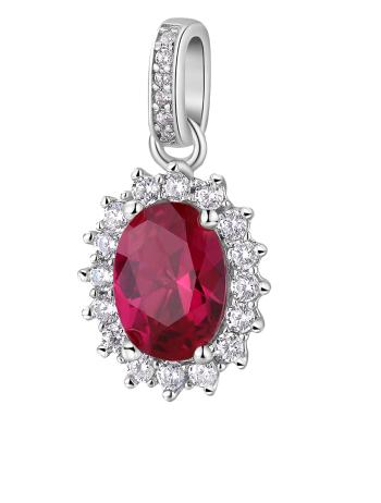 Brosway Elegantní stříbrný přívěsek Fancy Passion Ruby FPR13