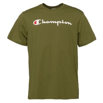 Champion SCRIPT SHOP Pánské tričko, khaki, velikost