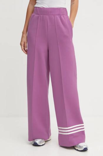 Tepláky adidas Originals Neuclassics CL Trackpant fialová barva, vzorované, JH3774