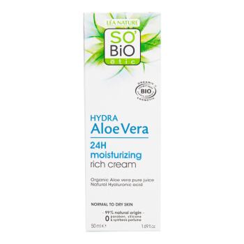 Krém bohatě hydratující denní Aloe vera 50 ml BIO   SO’BiO étic