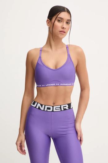 Sportovní podprsenka Under Armour Crossback fialová barva, 1386424