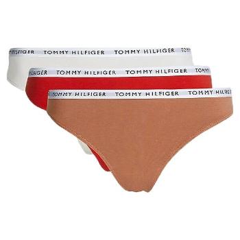 Tommy Hilfiger 3P THONG Dámská tanga, bílá, velikost