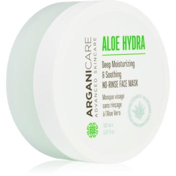 Arganicare Aloe Hydra No-Rinse Face Mask hloubkově hydratační maska se zklidňujícím účinkem 150 ml