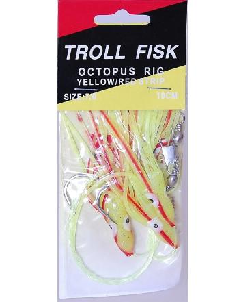 Ice fish návazec na moře chobotnice  troll fisk - velikost 7/0