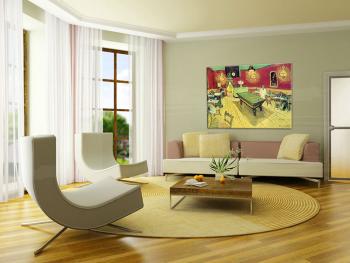 Obraz na plátne NOC PRED KAVIARŇOU – Vincent van Gogh | rôzne rozmery