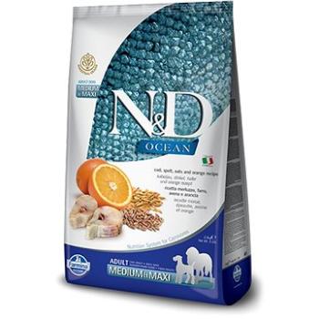 N&D OCEAN low grain dog adult M/L codfish & orange 12 kg (8010276036636)