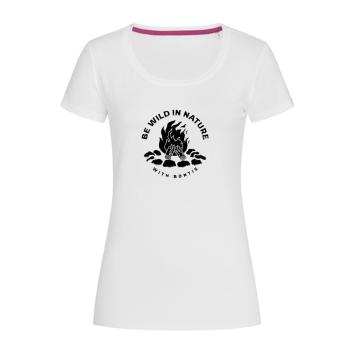 Bontis Dámské tričko CAMPFIRE - Bílá | S