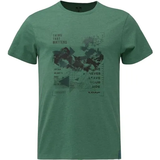 LOAP BORN Pánské tričko, zelená, velikost