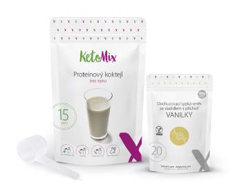 KetoMix Proteinový koktejl vanilka 450 g