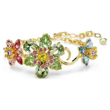 Swarovski Úchvatný pevný náramek s květinou Idyllia 5717156
