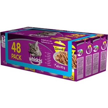 Whiskas Casserole kapsičky drůbeží výběr v želé pro dospělé kočky 48 x 85 g (5900951264412)