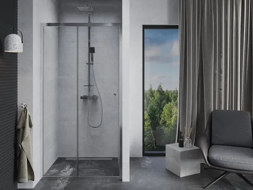 OLSEN SPA Sprchové dveře do niky TREOS Barva rámu Hliník leštěný, Rozměr A 110, Směr zavírání Univerzální Levé / Pravé, Výplň Čiré bezpečnostní sklo 6 mm OLBENW102711CC