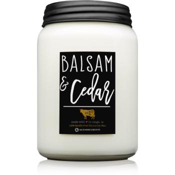 Milkhouse Candle Co. Farmhouse Balsam & Cedar vonná sviečka Mason Jar 737 g